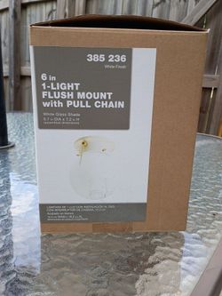 For Sale - White Glass Shade Cover