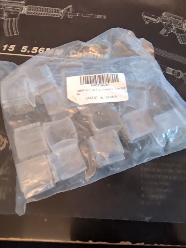 Square Chair Leg Floor Protector 16pcs 8 Packs Available 22mm-25mm