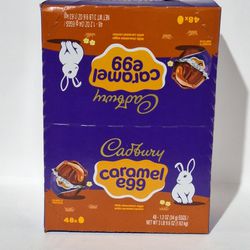 Box of 48 Cadbury Milk Chocolate Carmel Eggs individually wrapped