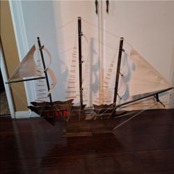 Large Wooden Sailing Ship Model 42” Long 32” Tall – Looks Handmade

Description:
Large wooden sailing ship model. Looks handmade.

Approximate dimensi