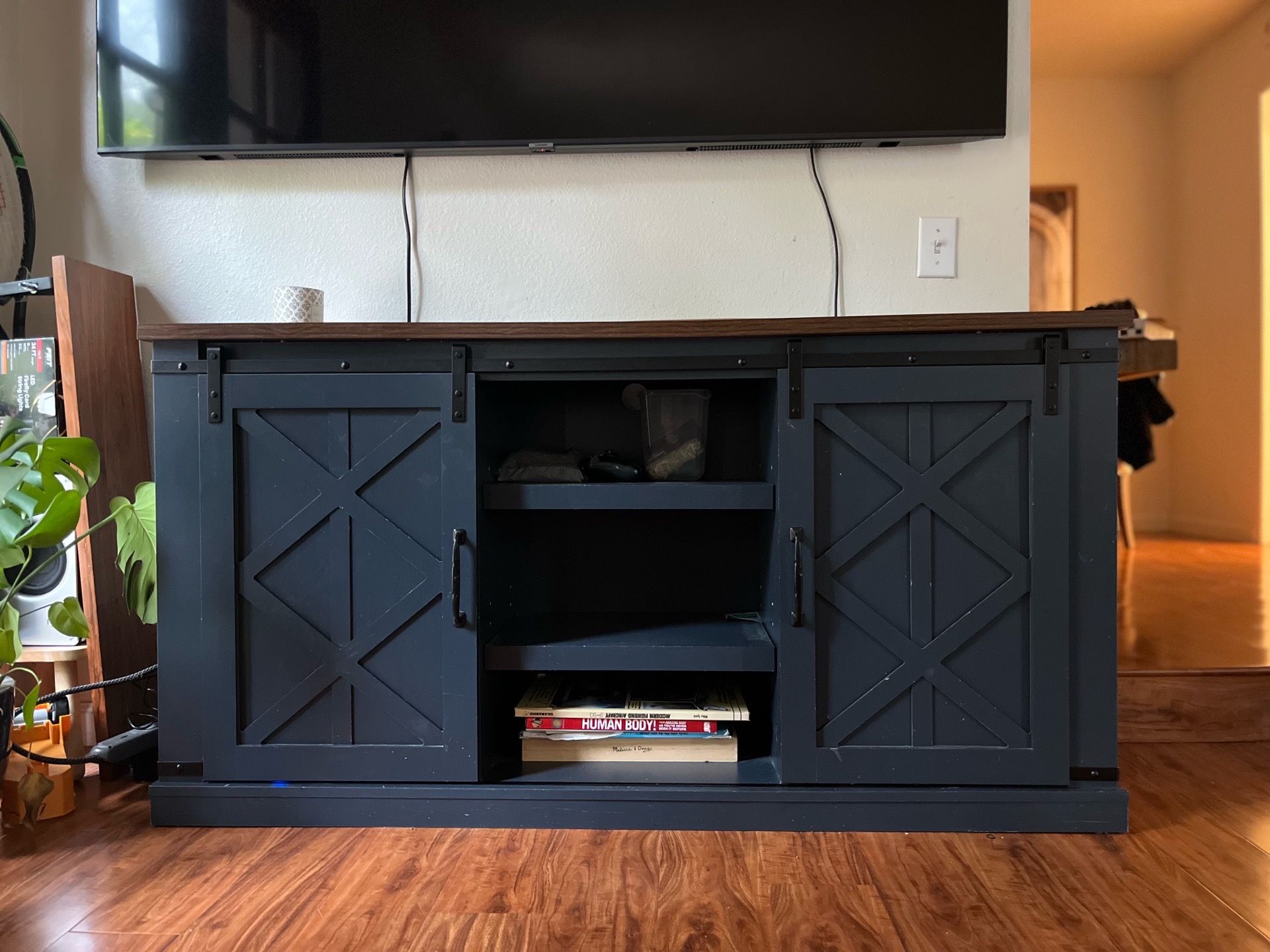 Farm style buffet tv stand