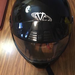 Vega Motorcycle Helmet Black XXXL