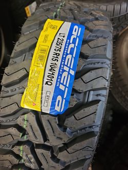 New set of tires accelera mud terrain 235 75 15