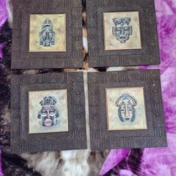 Set of 4 Arister gifts inc egyptian wall decor
