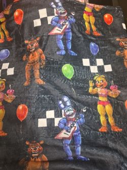 Five Nights at Freddy throw blanket