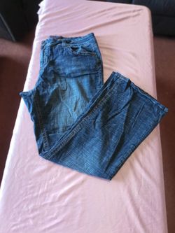 Vintage Hydraulic Premium Denim Flare Jeans Blue Size 22W Women's