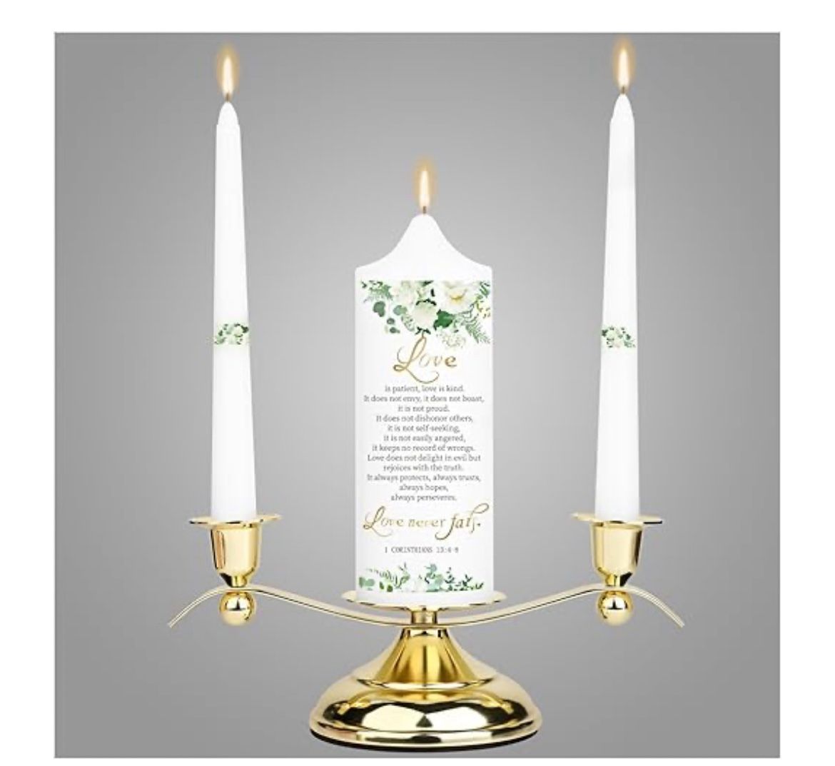Unity Candle Holder Wedding Silver for Sale in Riverside, CA - OfferUp