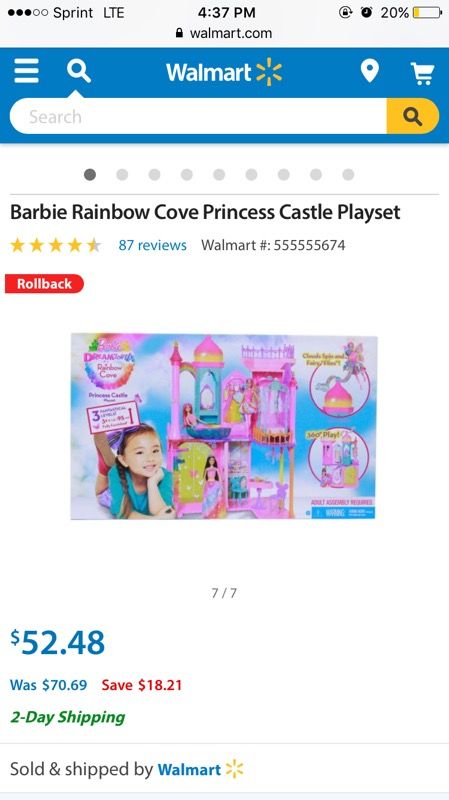 Brand new Barbie princess castle