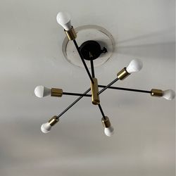 Modern 6-Light Chandelier – $35
