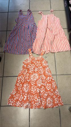 Girl Clothes Size 7/8 Sleeveless Summer Dresses