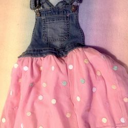 Girls Overall Dress By wonder nation