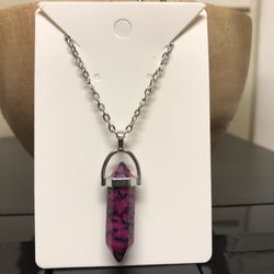 Natural Stone Pendant Necklace