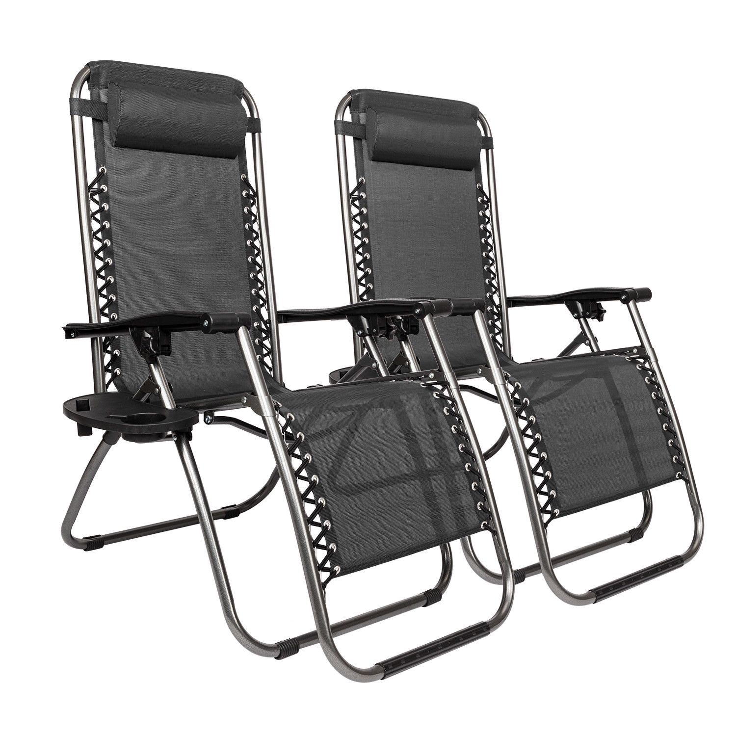 Set of 2 New Black (other colors available) Lounge Chairs Pool Beach Patio Outdoor