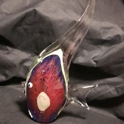 Vintage Murano Glass Fish Figurine 