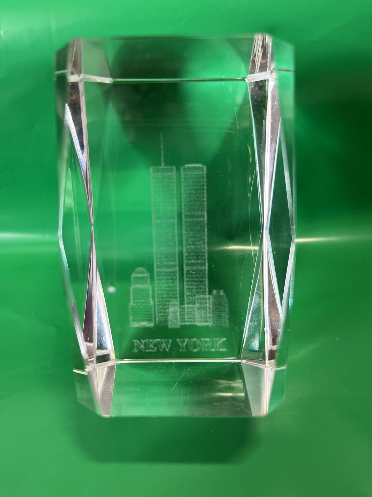 3D Laser  Crystal Glass  NEW YORK 2x2x6x (SC2)