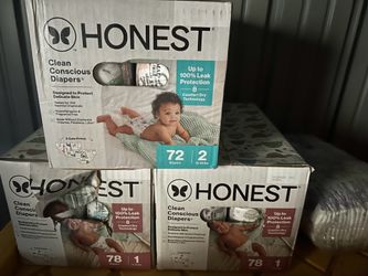 Honest diapers size 1&2