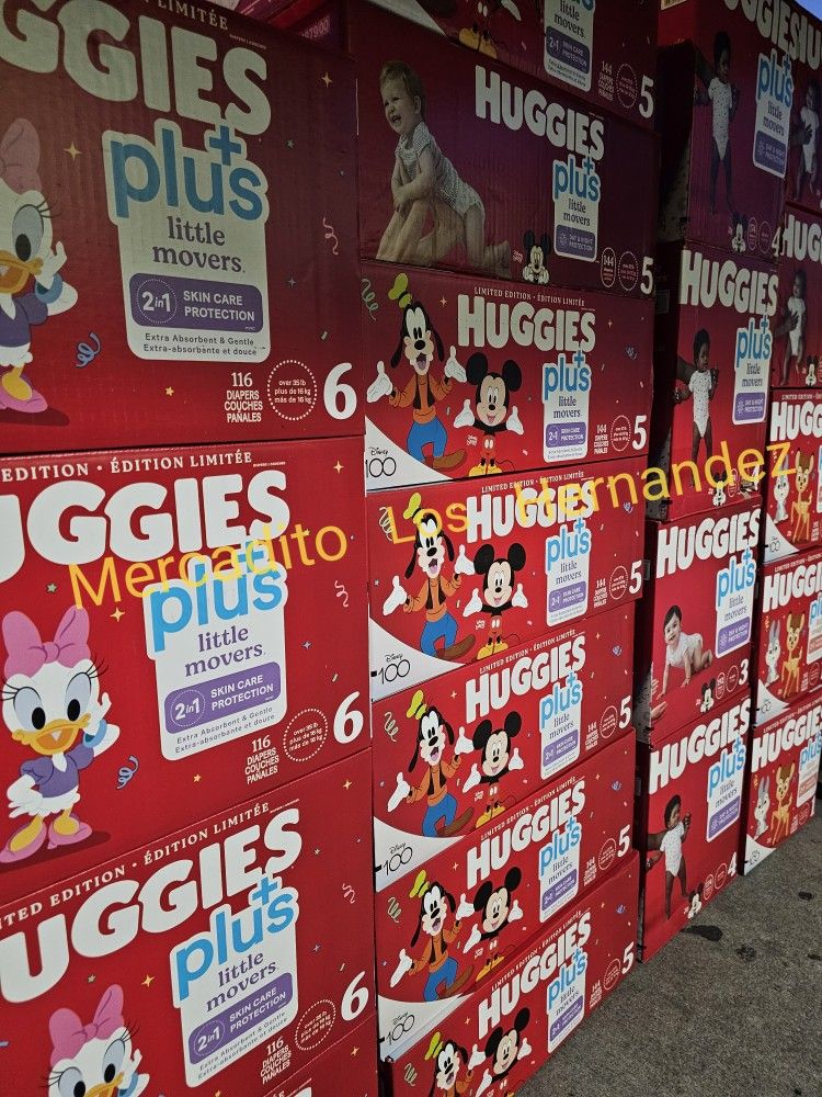 Huggies Little Movers Size 6 Diapers Nuevos en Caja / 116pcs Firm Price / Pickup Only