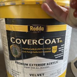Rodda CoverCoat XL – 5 Gallons – Velvet Exterior Acrylic – Overcast Day (NEW)