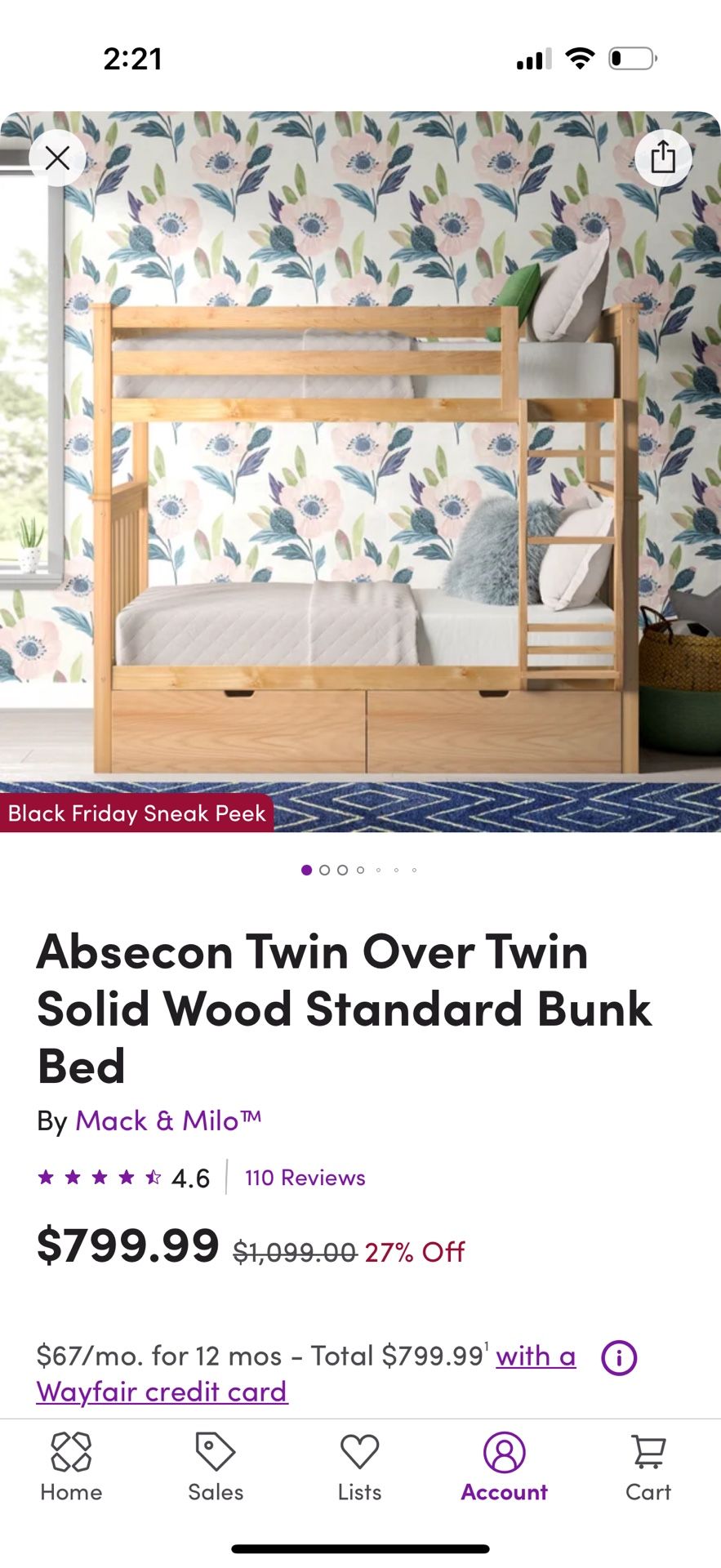 Solid Wood Twin Bunkbed With Large Storage Drawers