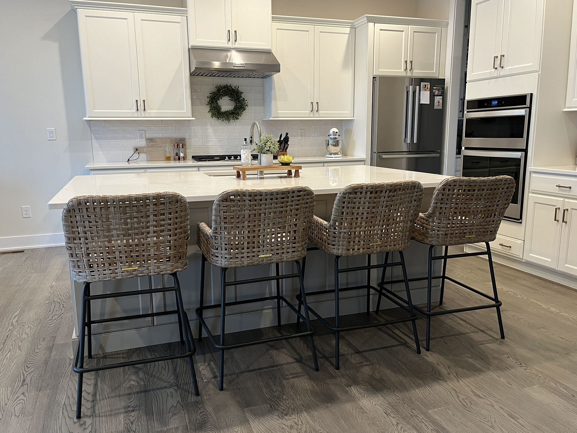 Ballard designs bailey woven stools discount