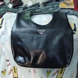 Prada Milano Black Leather Shoulder Bag