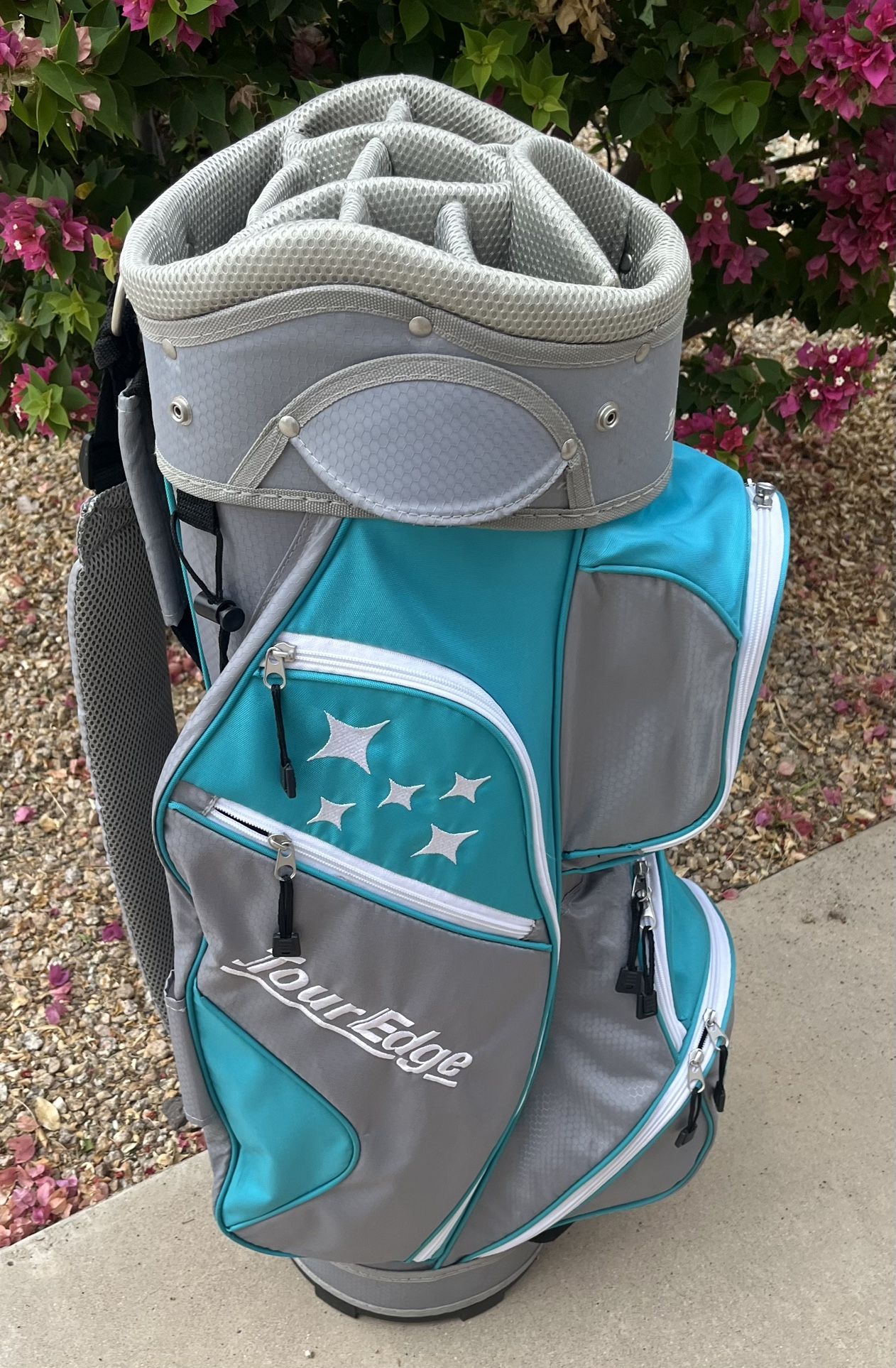 Tour Edge 10 way cart Golf Bag  With cooler pocket and Rain Hood   🏆