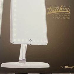 Impressions Vanity LED Makeup Mirror Bluetooth Audio+USB Charger