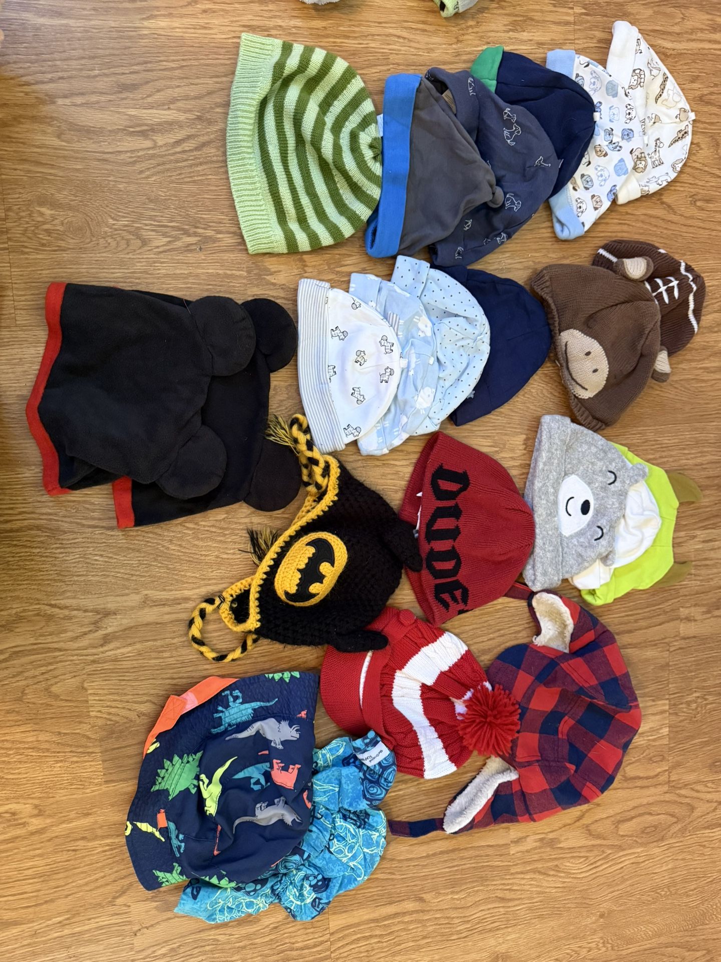 Assorted Baby Hats And Beanies And Socks 
