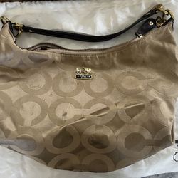 Coach Beige Purse 