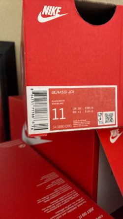 Nike Benassi JDI Slides Size 11