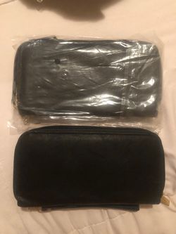 2 Black wristlet Wallets