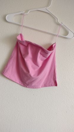 Pink tube top $4