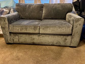 Custom Loveseat Gray/Charcoal