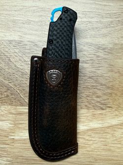 ARIAT Concho Leather Knife Sheath EDC