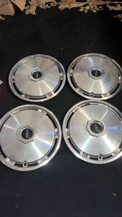 1972-79 Lincoln MARK SERIES Hubcap 15" Wheel Covers SET OF 4 D5LY1130B Antique $100 for all 4