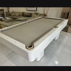 Beige pool table. Original Italian slate.