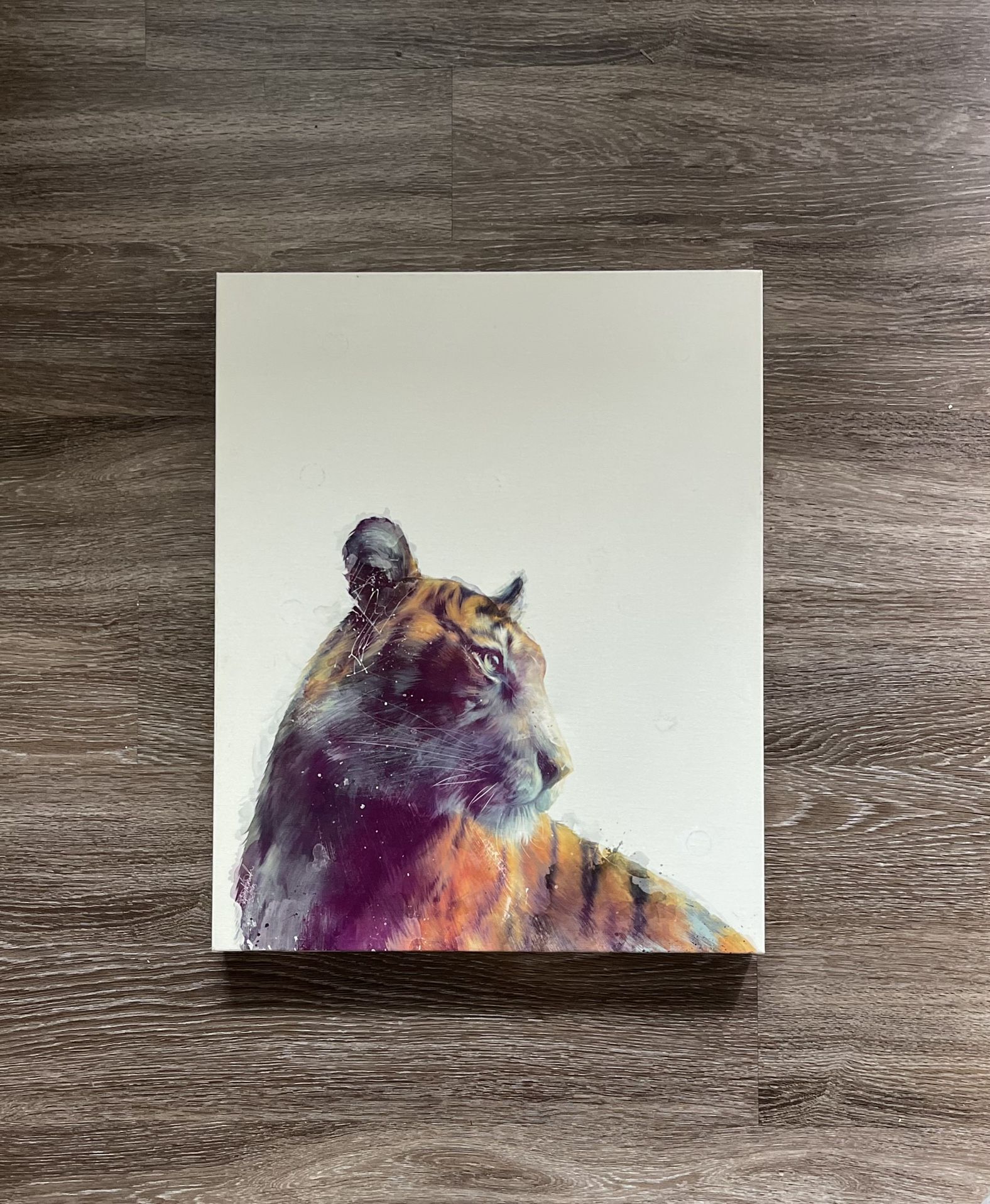Society 6 Watercolor Style Tiger Canvas Print