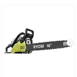 Sealed New RYOBI 18 in. 38cc 2-Cycle Gas Chainsaw with Heavy Duty Case Retail $250