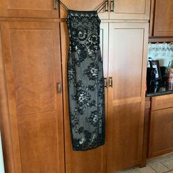 Lovely Black Lace Sheath Dress