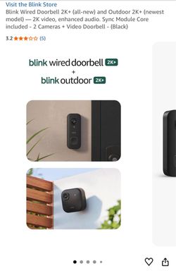 Blink doorbell, 2 cameras and module