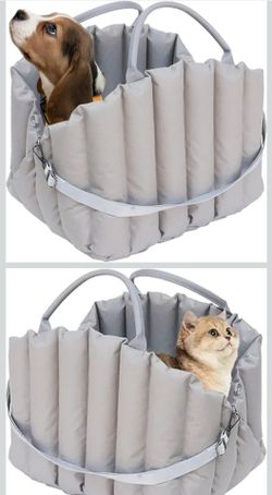 Portable Cat and Dog Bed – Pet Travel Bag, Carrier | Warm Take-Out Design for Autumn Winter Travel, Extra-Large Exposed Head Opening, Car-Mounted Safe