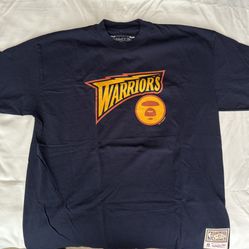 Mitchell & Ness x BAPE Golden State Warriors Collab T Shit - XL