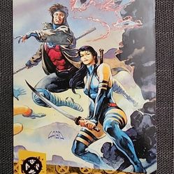 1994 Fleer Ultra X-Men Triptych Gambit, Psylocke X-Men Blue Team Card #3 of 6