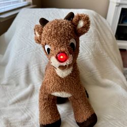 Build a Bear Rudolph Curly Hair Plush PREOWNED/USED Build-A-Bear 