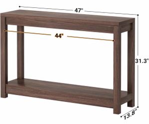 New entryway table walnut color