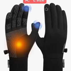 Winter Gloves Men Women, Warm Thermal Windproof Touchscreen Non-Slip,for Cycling Driving Running Hiking #1 Best Seller in Men's Hiking & Outdoor Recre