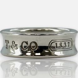 T & CO Vintage 925 Silver Band Brand Ring 