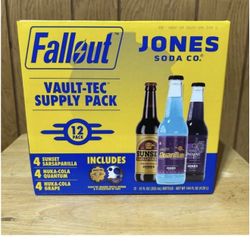 Fallout x Jones Soda Company Vault-Tec Supply Pack Costco Exclusive 12 Pack NEW