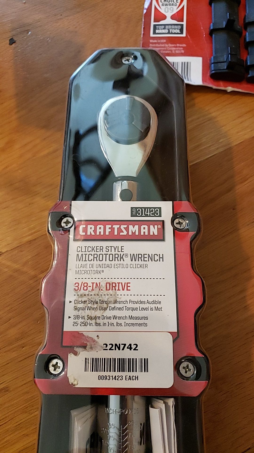 Craftsman clicker style micro torque wrench