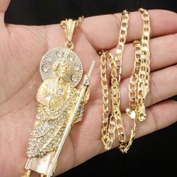 14k Gold Plated Saint Jude/ San Judas
